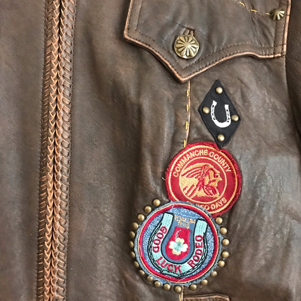 Double D Ranch Leather coat